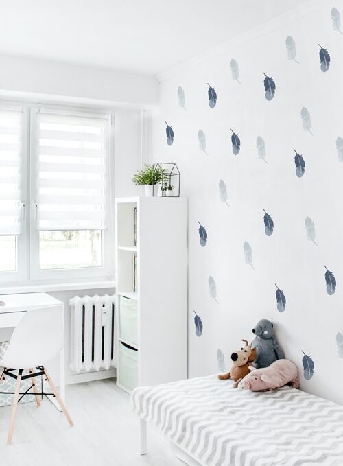 Feather wall stickers 1