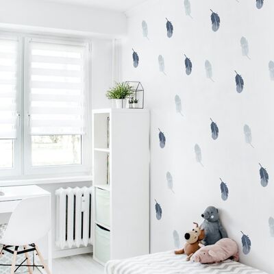 Feather wall stickers 1