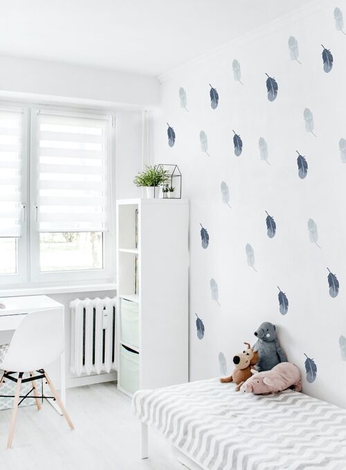 Feather wall stickers 2