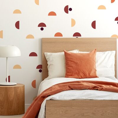 Semicircle & Circle wall stickers 1