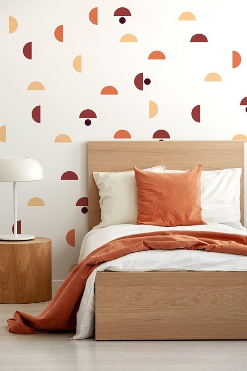 Semicircle & Circle wall stickers 2