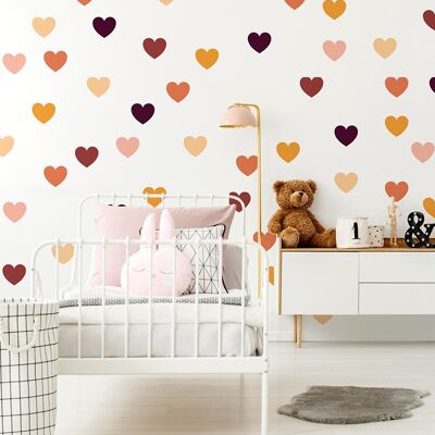 Heart wall stickers 1