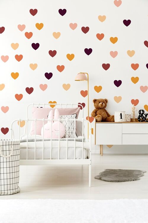 Heart wall stickers 3