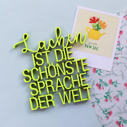 Lachen ist die schönste Sprache der Welt - Gr. M