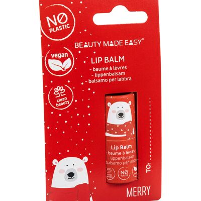 Vegan Paper tube Lip Balm - MERRY