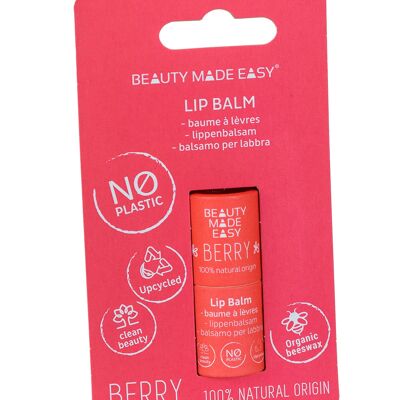 Paper tube Lip balm - BERRY