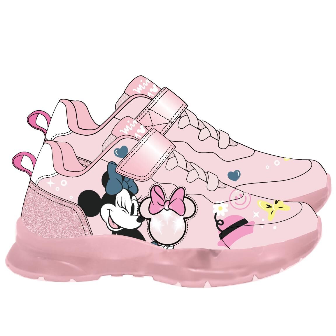Minnie Mouse Sport Shoes with Transparent Lights - 2300007473