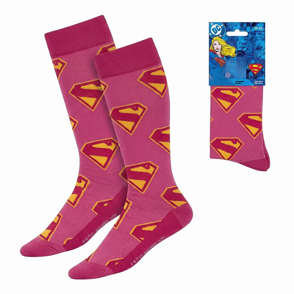 SUPERMAN SUPERGIRL SOCKS - 2900003777