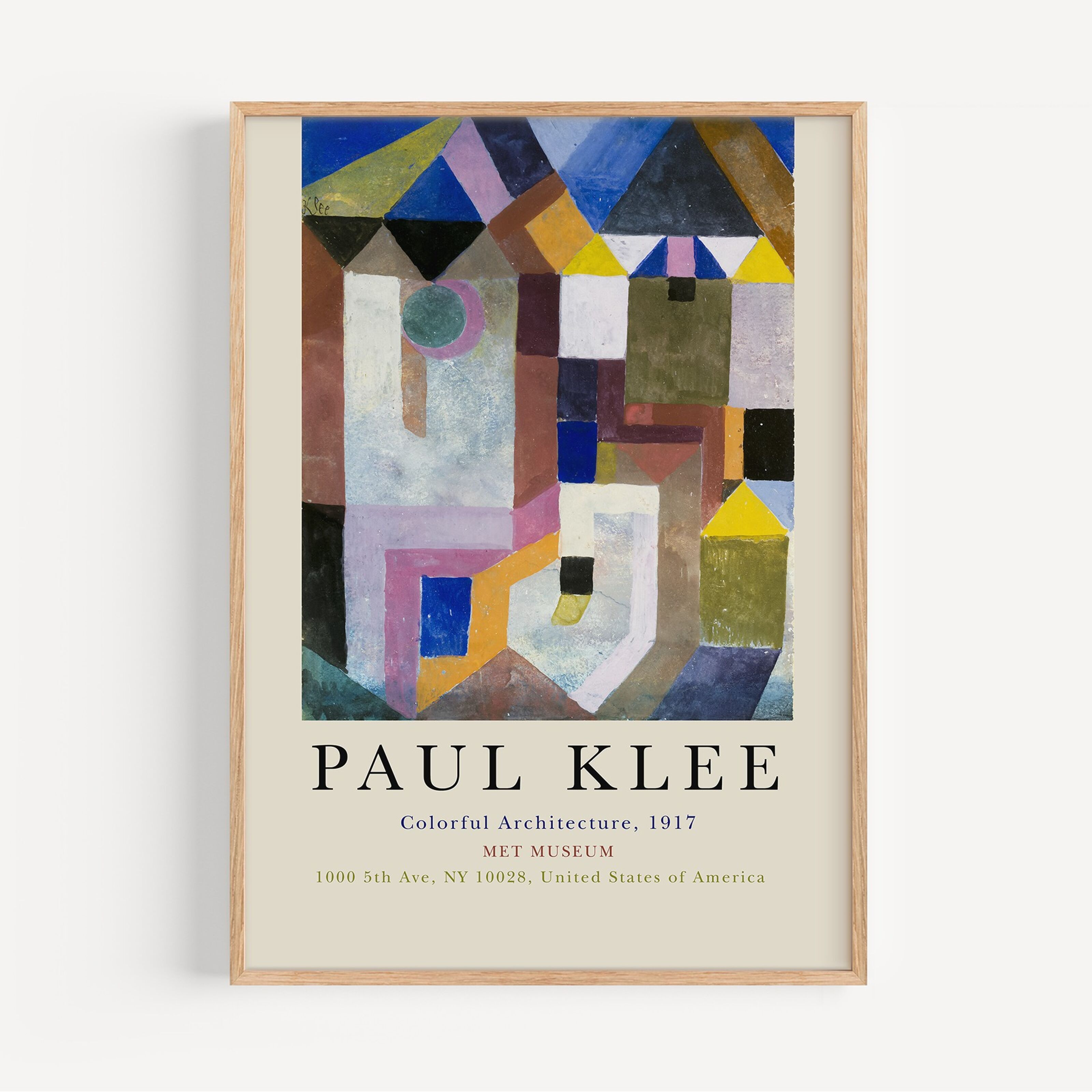 Kitchen towel, Paul Klee, Architecture of the Plain, Abstract art