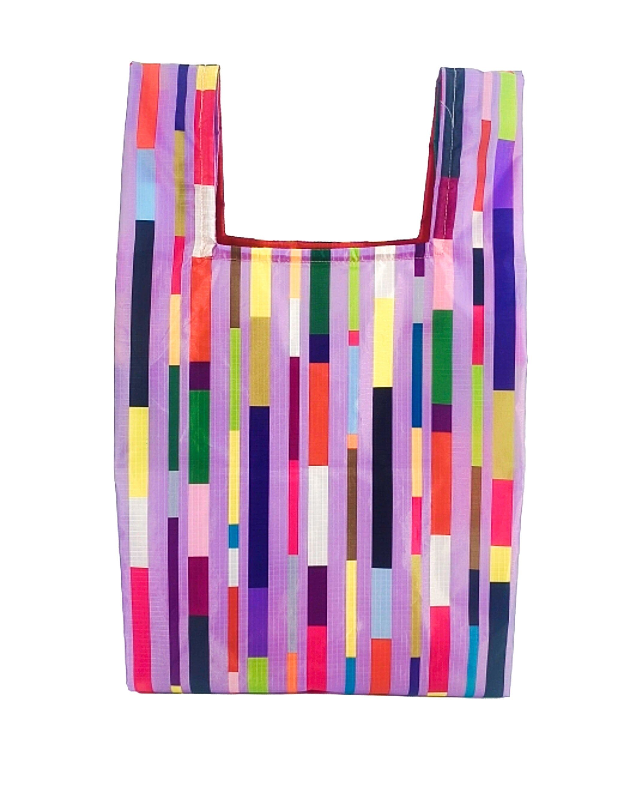 Confetti Rain Lilac Reusable Shopping Bag made from rPET