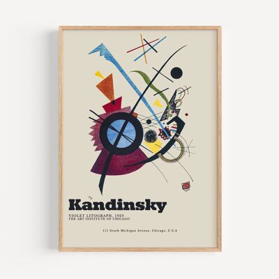 Kandinsky - violet litograph, 1925-1