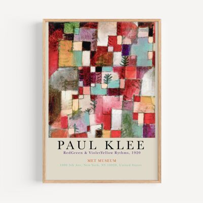 PAUL KLEE, RITMOS ROJOS Y VIOLETAS AMARILLOS, 1920-1