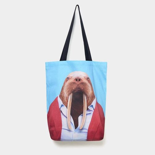 Walrus - Zoo Portrait Tote Bag