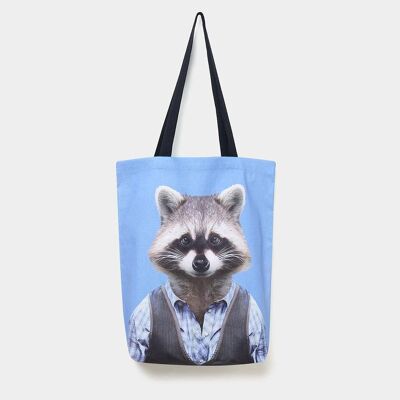 Bolsa de tela Mapache - Retrato de zoológico