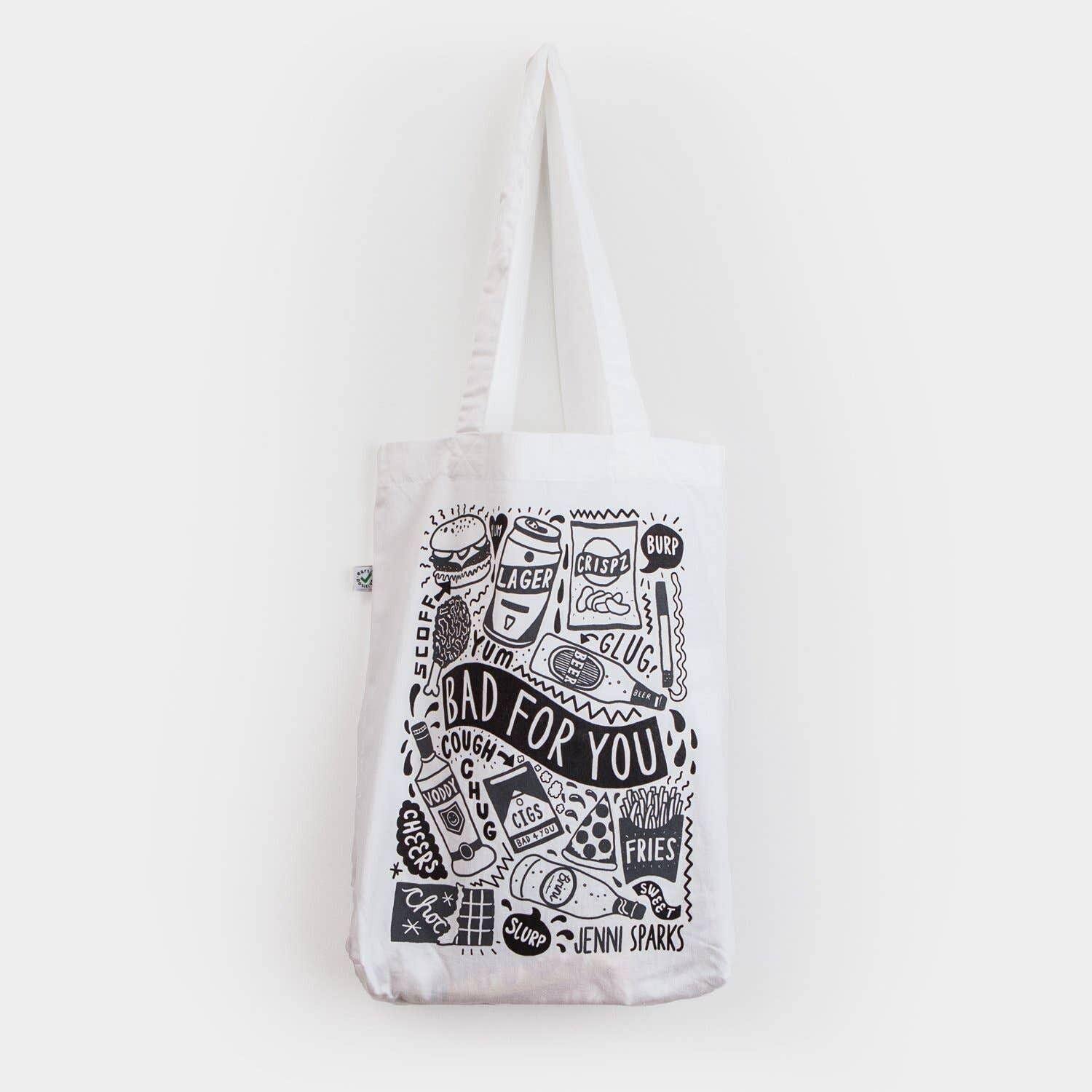 Bad For You - Tote Bag__nero-grigio
