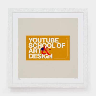 YouTube School__Pequeño [33 cm x 33 cm] / sin marco