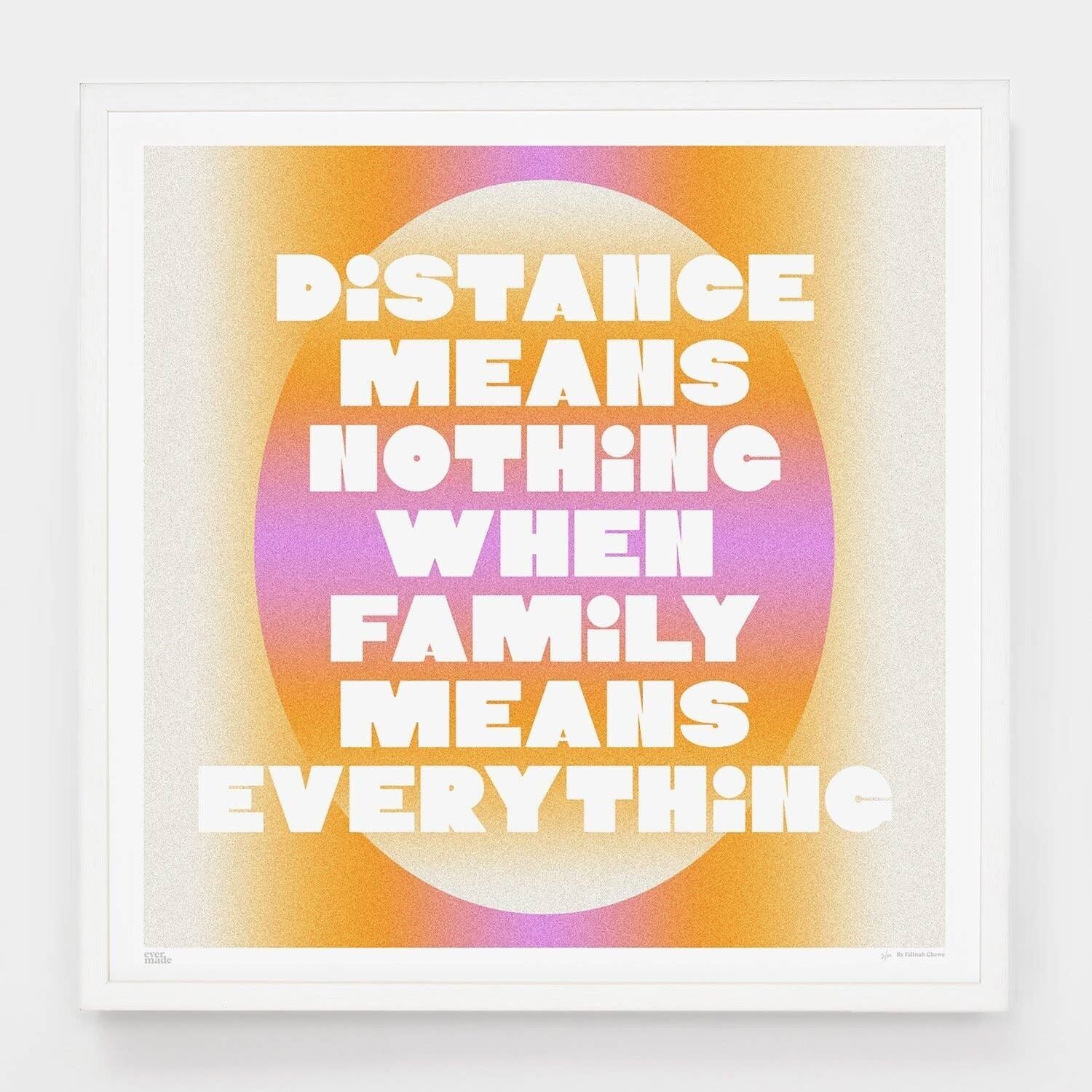 Entfernung bedeutet nichts__Groß [61cm x 61cm] / Ungerahmt