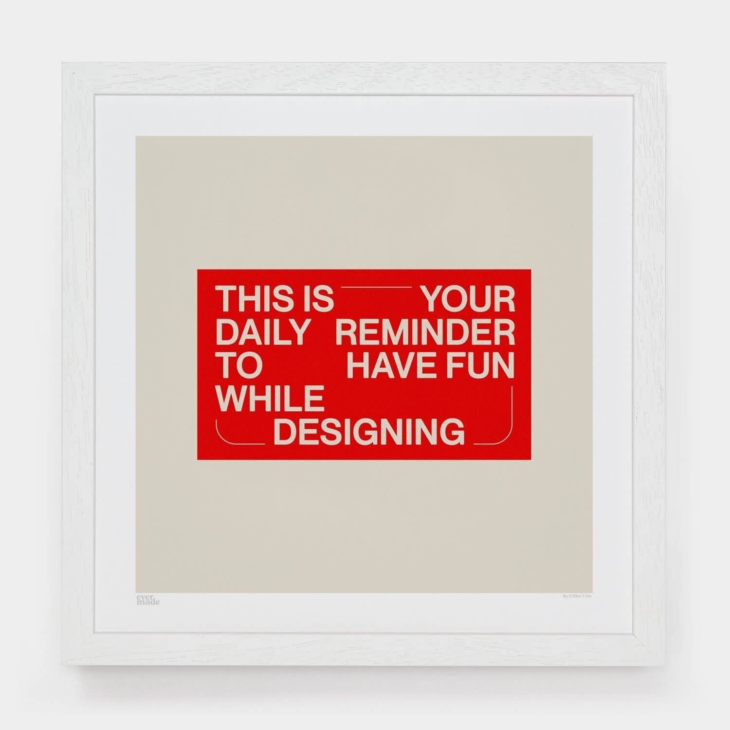 Promemoria giornaliero__Piccolo [33 cm x 33 cm] / Senza cornice