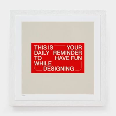 Daily Reminder__Small [33cm x 33cm] / Unframed