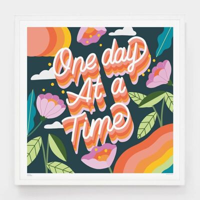 One Day At a Time__Large [61cm x 61cm] / Unframed