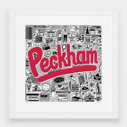 Peckham Hometown Print__Large [61cm x 61cm] / Unframed