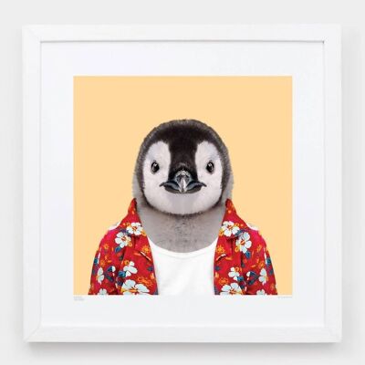 Roald, el pingüino emperador__ Sin marco / Grande [61 cm x 61 cm]