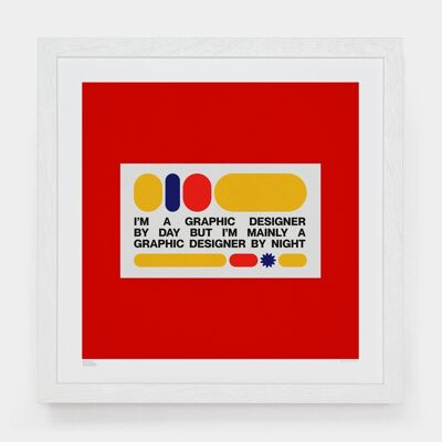 Designer By Night__Small [33cm x 33cm] / Unframed