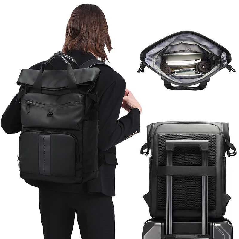 BANGE Roll-Top Travel Laptop Backpack 25L