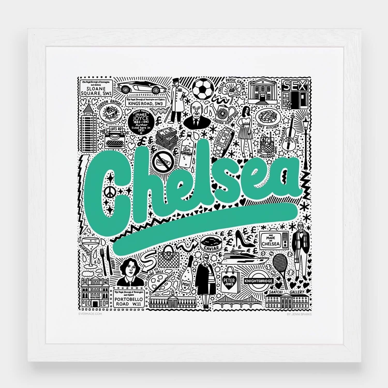 Chelsea Hometown Print__Large [61 cm x 61 cm] / Senza cornice