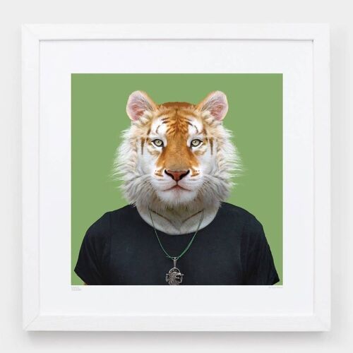 Ram, the Golden Tiger__Fern Green / Large [61cm x 61cm] / Unframed