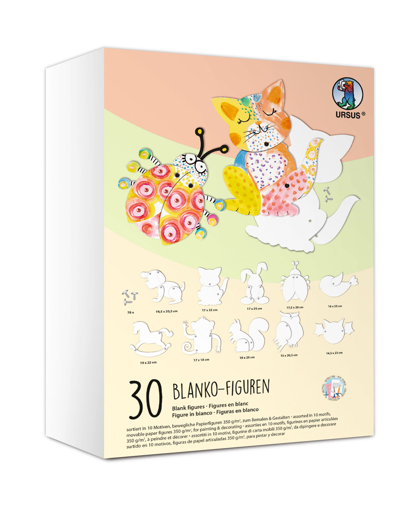 30 blank masks