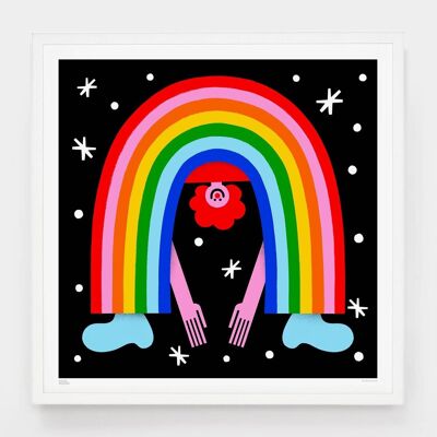 Rainbow Buddy__Large [61 cm x 61 cm] / Senza cornice