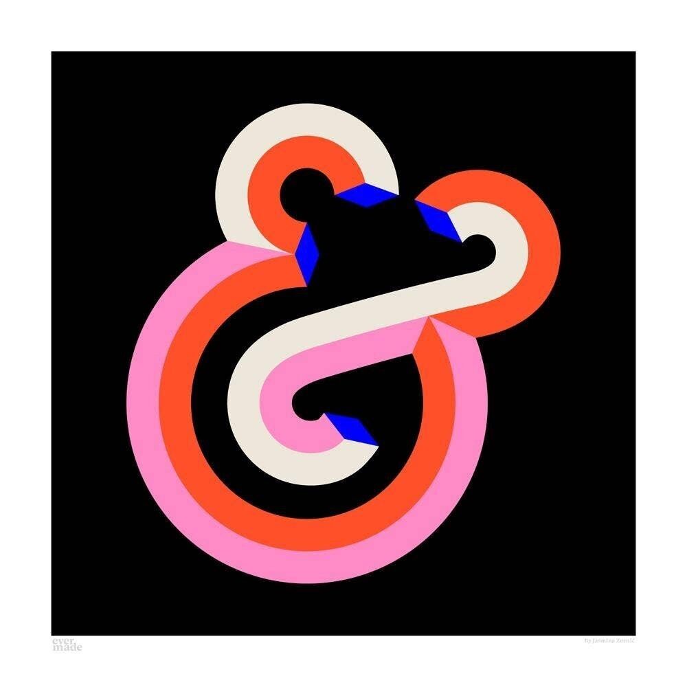 E commerciale__Large [61 cm x 61 cm] / Senza cornice