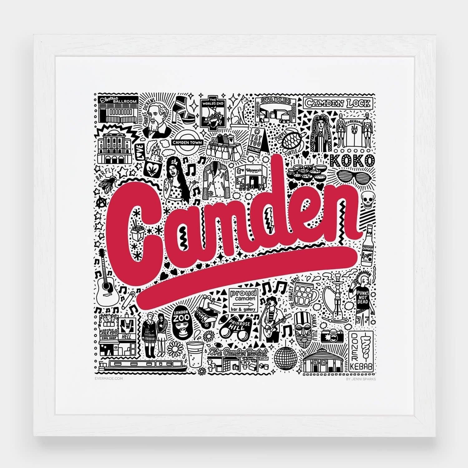 Camden Hometown Print__Large [61 cm x 61 cm] / Senza cornice