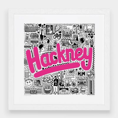 Hackney Hometown Print__Large [61cm x 61cm] / Unframed
