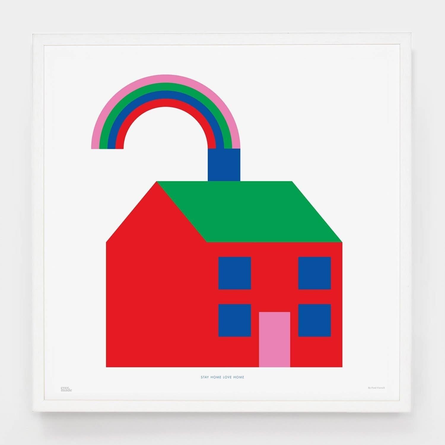 Stay Home Love Home__Large [61 cm x 61 cm] / Senza cornice