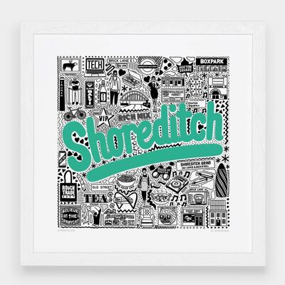 Shoreditch Hometown Print__Large [61 cm x 61 cm] / Senza cornice