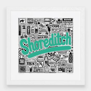 Shoreditch Hometown Print__Large [61cm x 61cm] / Sans cadre 1