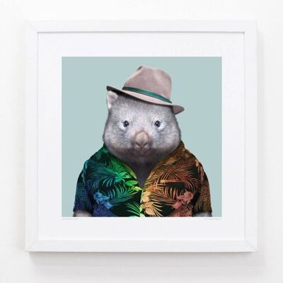 Wombat__Unframed / Large [61cm x 61cm]