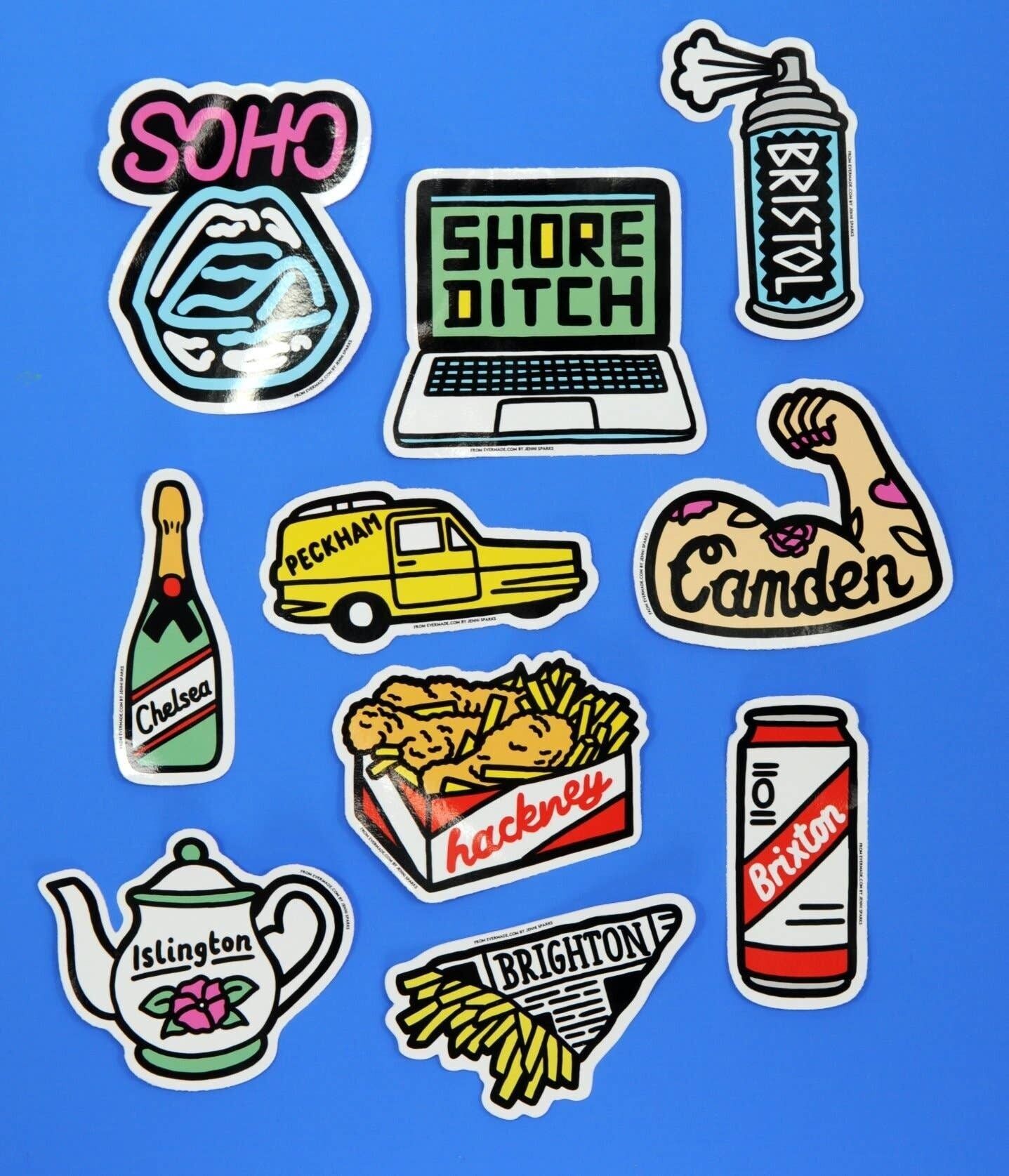 Jenni Sparks Hometown Stickers__Brixton