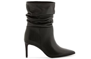 BOTTES EN CUIR NOIR OLIVIA 1