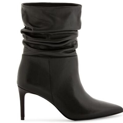 Olivia black leather boots