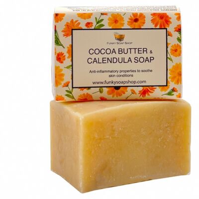 Cocoa Butter And Calendula Soap, Handmade And Natural, Approx 30g/65g