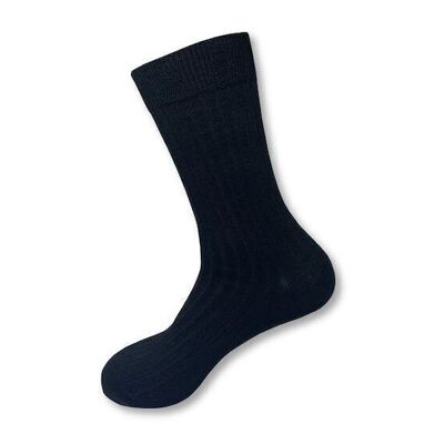 Calcetines unisex Rib Bamboo - Negro