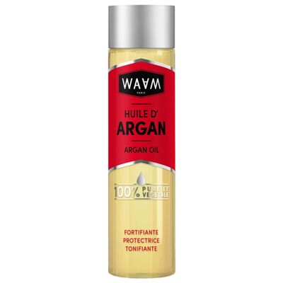WAAM Cosmetics - Olio vegetale di Argan - 100% puro e naturale - Prima spremitura a freddo - Cura per capelli, pelle e unghie - 100ml