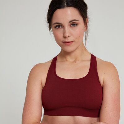 Tone and Motion Sports Bra, Mineral Red