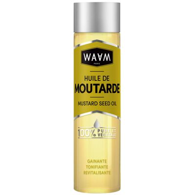 WAAM Cosmetics – Aceite de Mostaza – 100% puro y natural – Primera presión en frío – Crecimiento del cabello – Cabello fino y quebradizo – 100ml