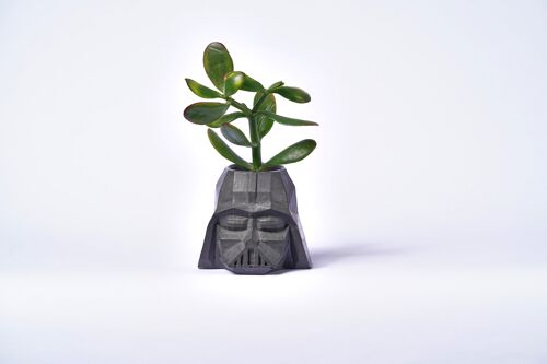 DARK VADOR - Pot à plante en béton Anthracite