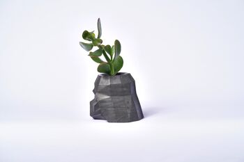 DARK VADOR - Pot à plante en béton Anthracite 2
