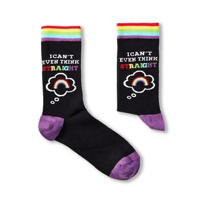 Unisex Ich kann nicht einmal gerade Socken denken